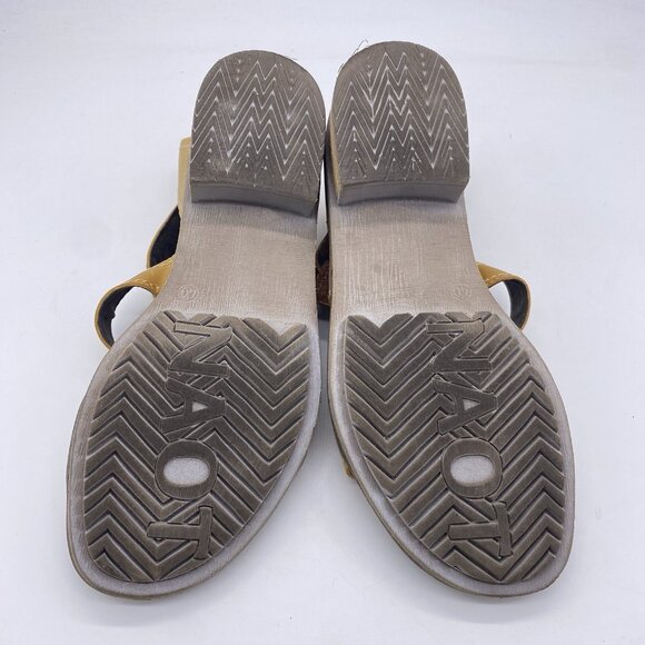 Naot Beatnik Sandals Women's 40 Wide Dune Nubuck Leather Bohemian Made In Israel - Picture 12 of 13